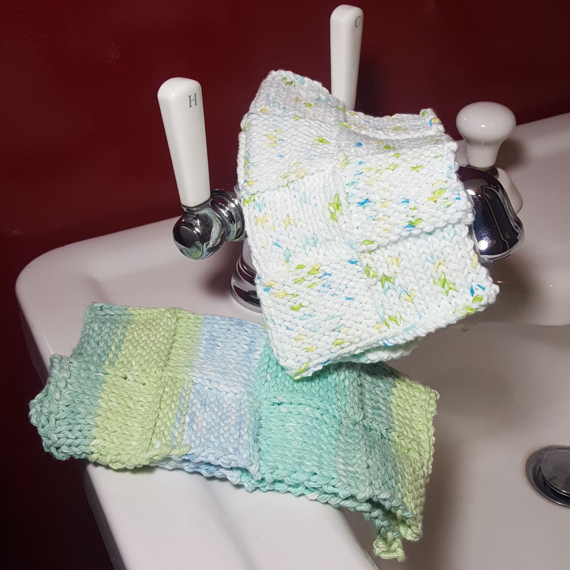 Knit Washcloth Set-Linens-in2ition mercantile