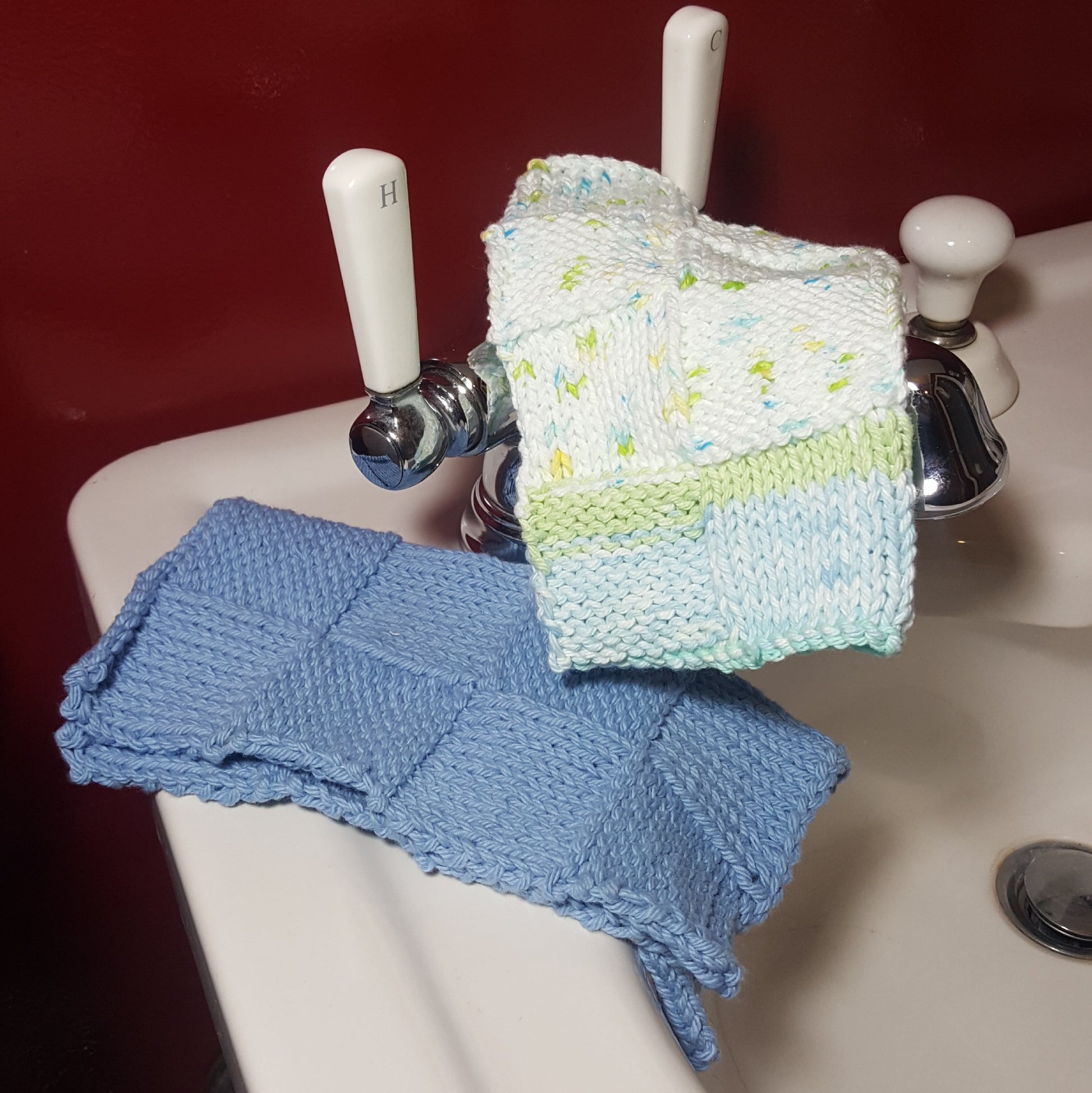 Knit Washcloth Set-Linens-in2ition mercantile