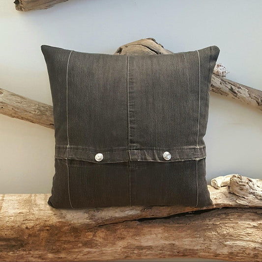Denim Snap Pillow-Linens-in2ition mercantile