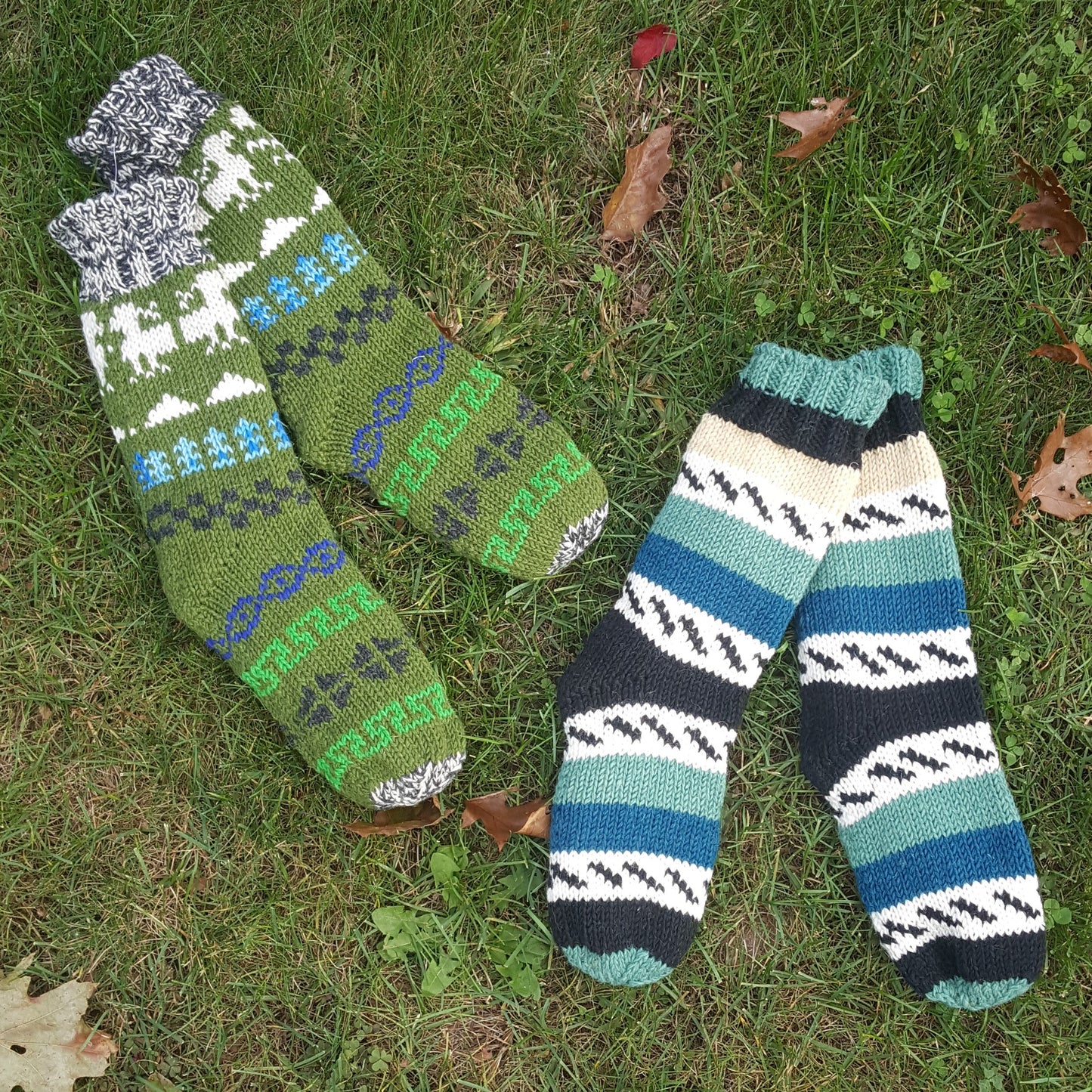 Fleece Lined Wool Socks-Footwear-in2ition mercantile