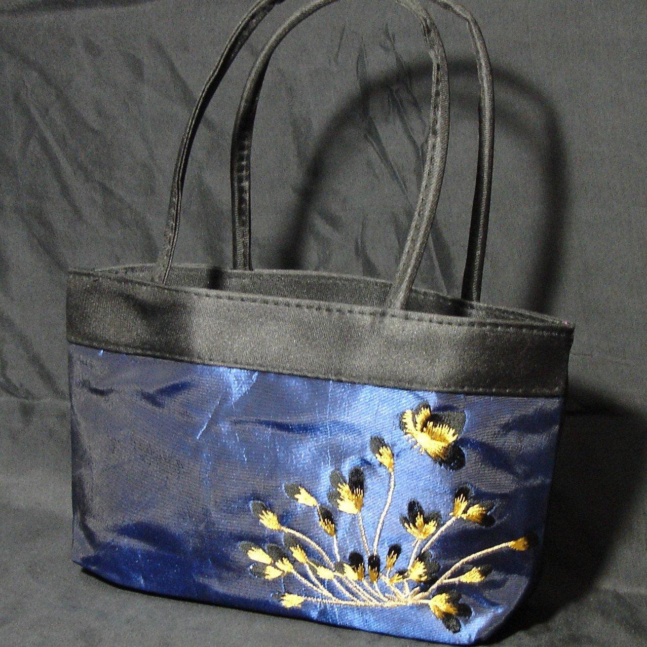 Satin Embroidered Bag-Accessories-in2ition mercantile