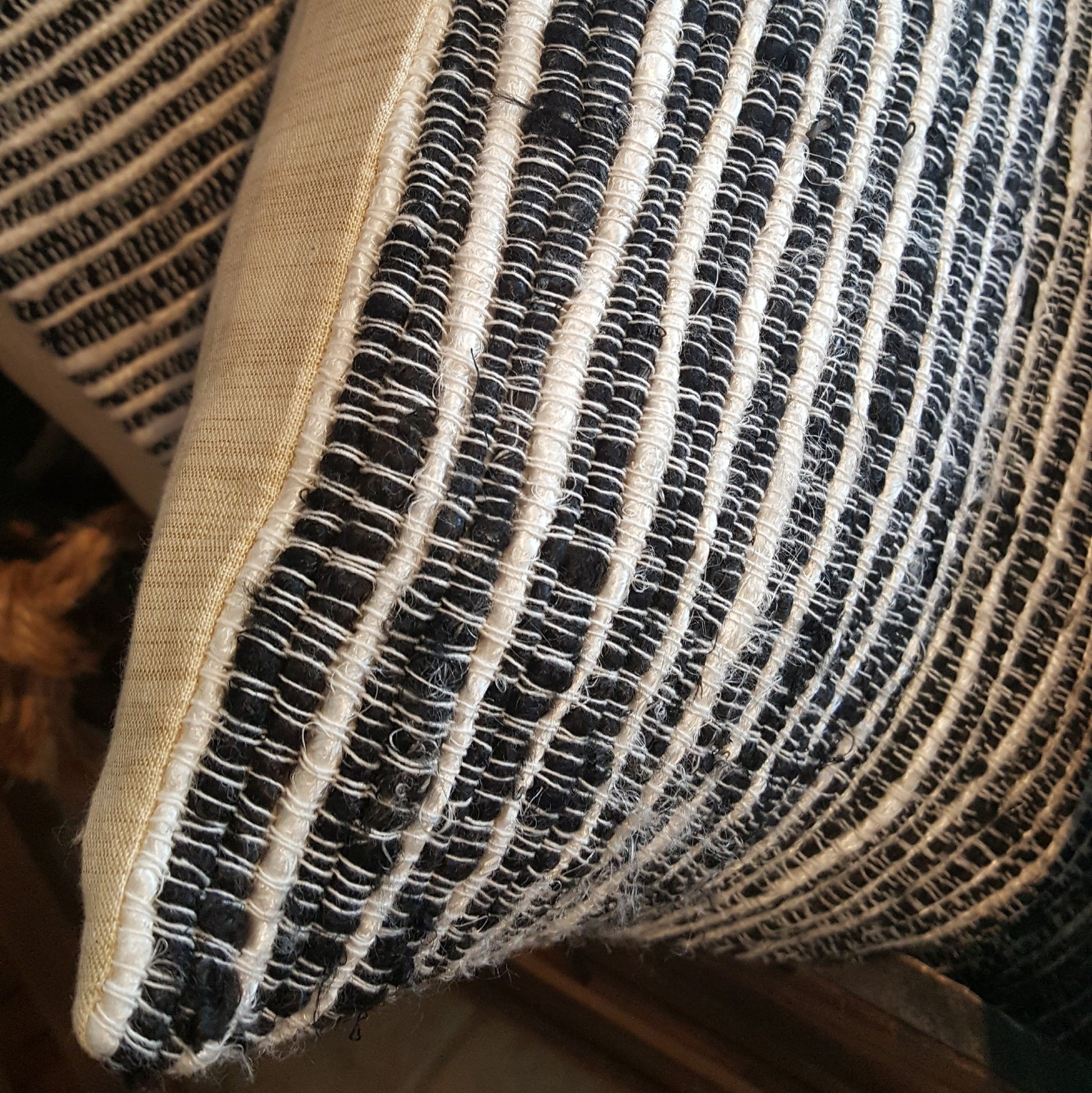 Silk Stripe Pillow-Linens-in2ition mercantile
