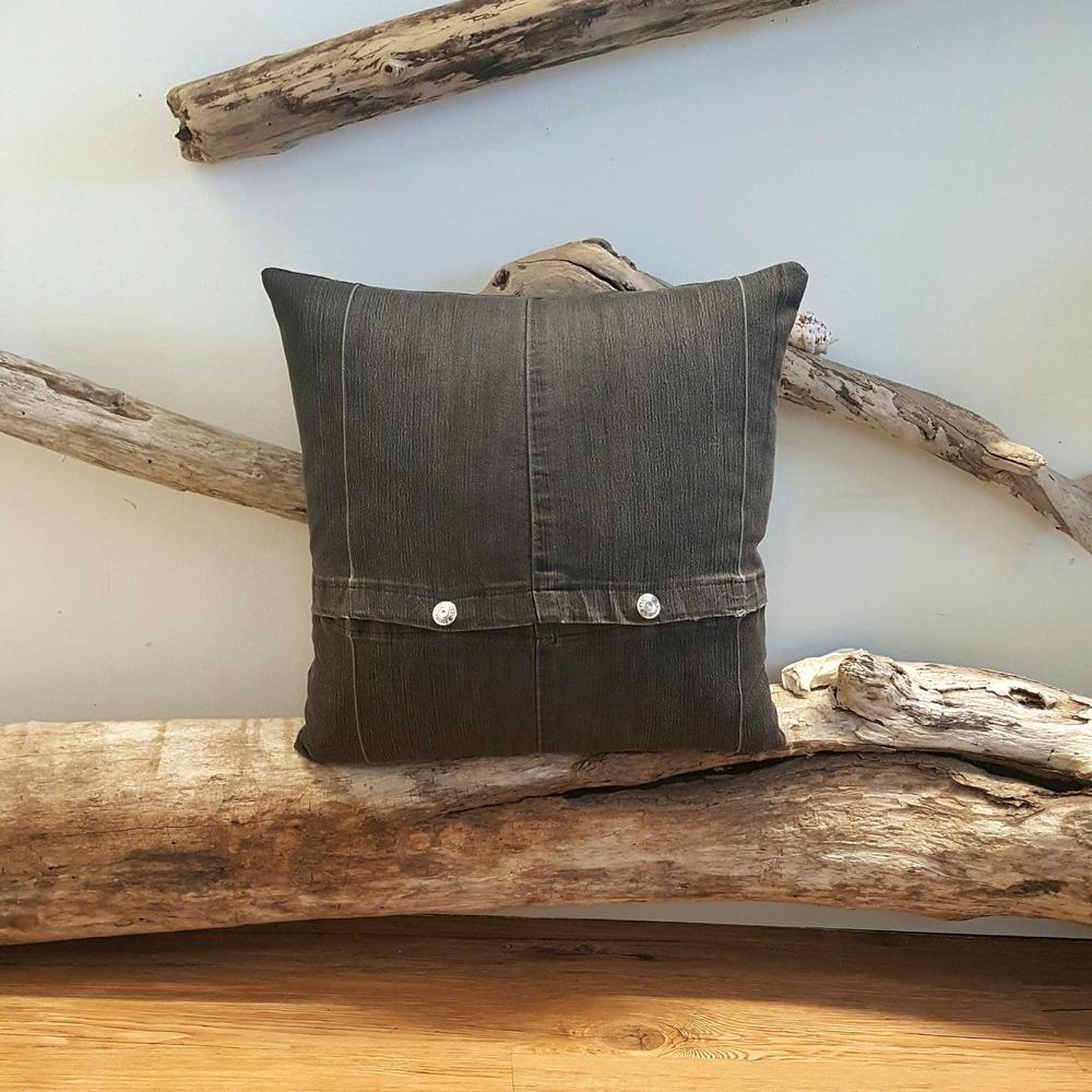 Denim Snap Pillow