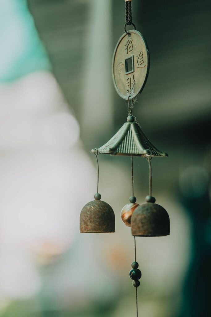 Glass & Copper Chime Set